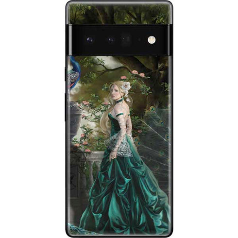 Woman with Peacocks by Nene Thomas Google Pixel 6 Pro Skin